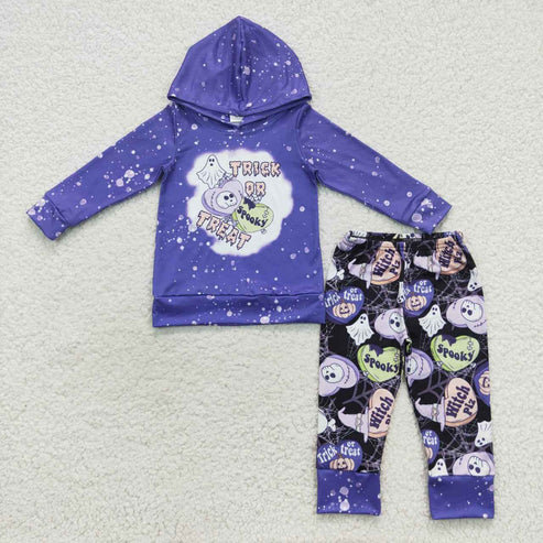 9.18 RTS Sibling Baby Boys Girls Pumpkins Leopard Pockets Hoodies Leggings Pant Fall Clothes Sets