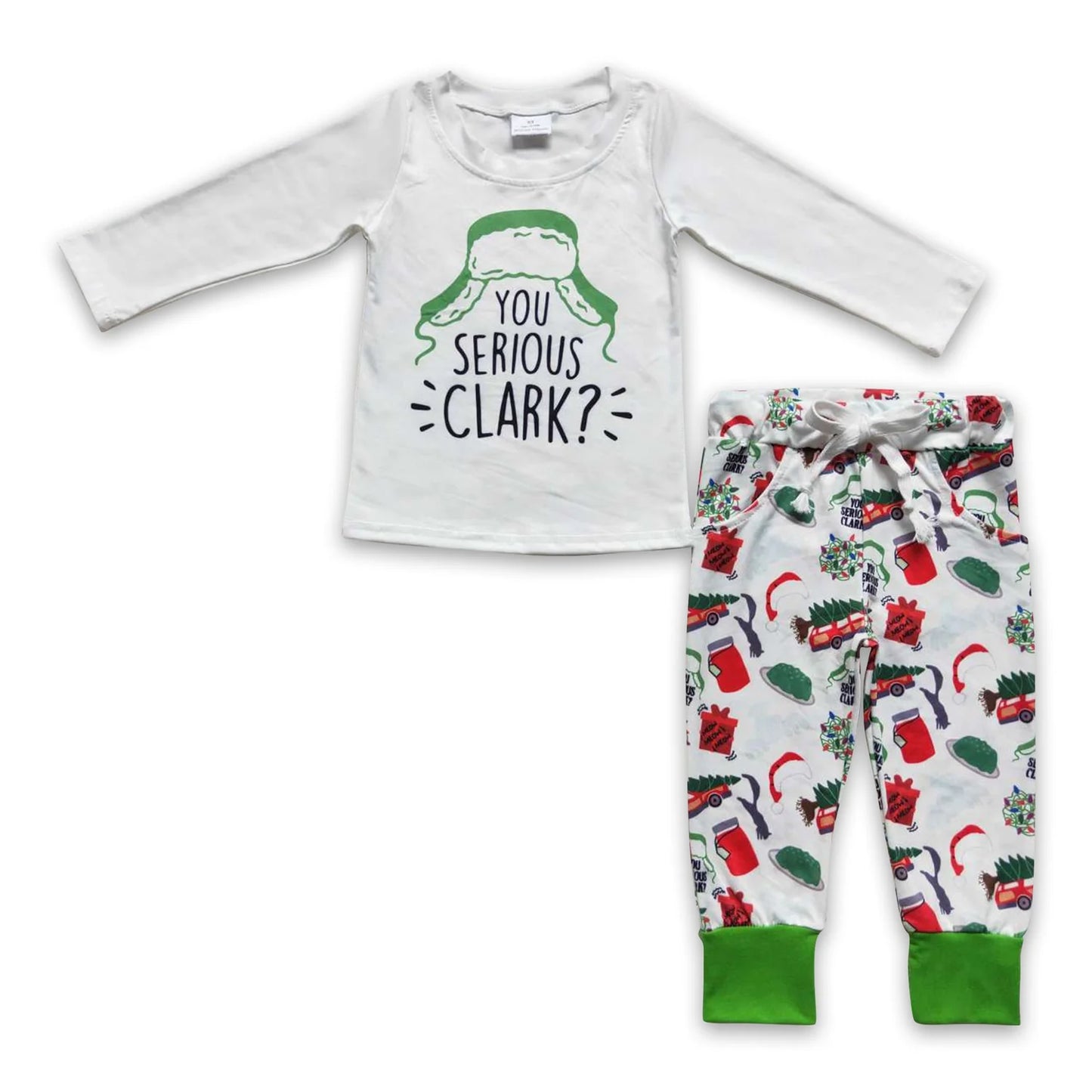 10.13 RTS Sibling Baby Boys Girls You Serious Clark Top Tress Gifts Pants Christmas Clothes Sets