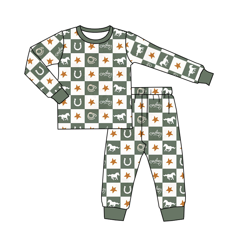 BLP0480  Pre-order baby boy clothes long sleeve top with trousers kids autumn set