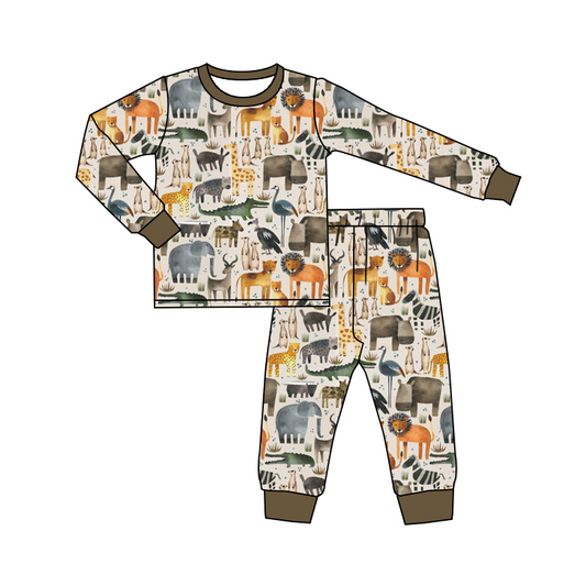 BLP0487  Pre-order baby boy clothes long sleeve top with trousers kids autumn set