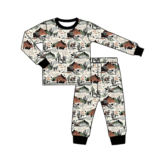 BLP0509  Pre-order baby boy clothes long sleeve top with trousers kids autumn set