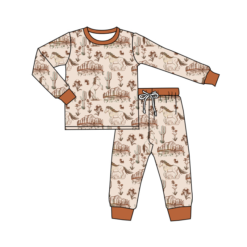 BLP0556  Pre-order baby boy clothes long sleeve top with trousers kids autumn set