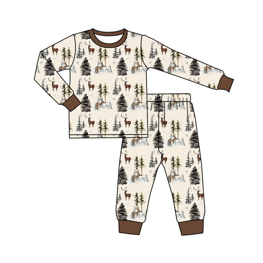 BLP0569  Pre-order baby boy clothes long sleeve top with trousers kids autumn set