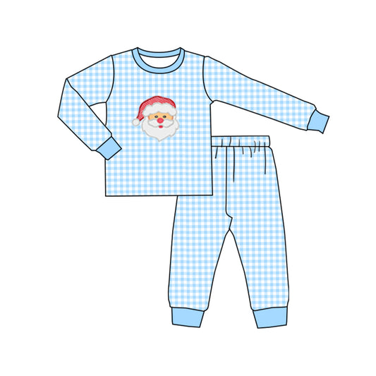 No moq BLP0605  Pre-order Size 3-6m to 7-8t baby boy clothes long sleeve top with trousers kids autumn set