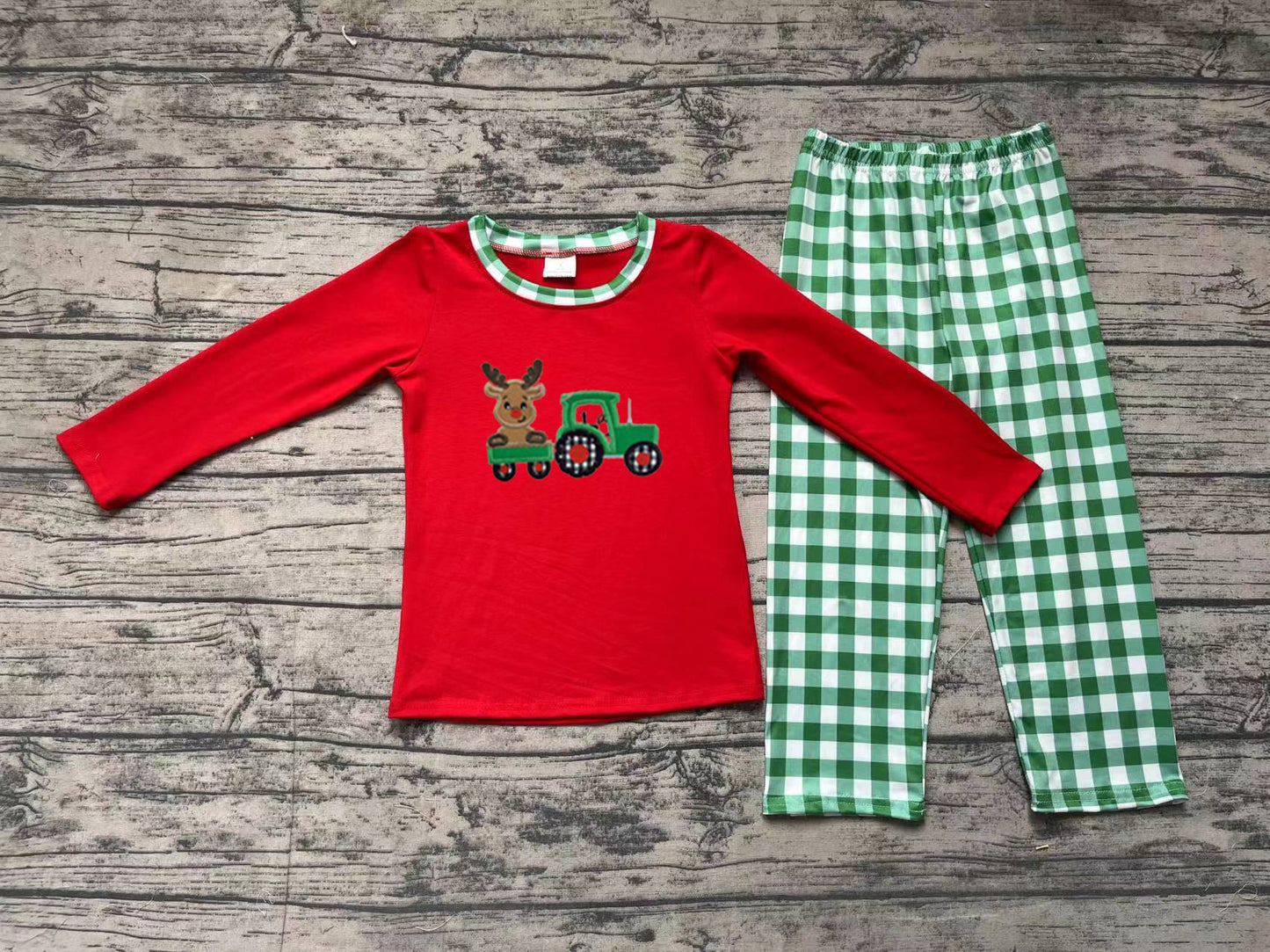 No moq BLP0611  Pre-order Size 3-6m to 7-8t baby boy clothes embroidery long sleeve top with trousers kids autumn set