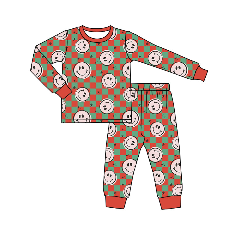 No moq BLP0613  Pre-order Size 3-6m to 7-8t baby boy clothes long sleeve top with trousers kids autumn set