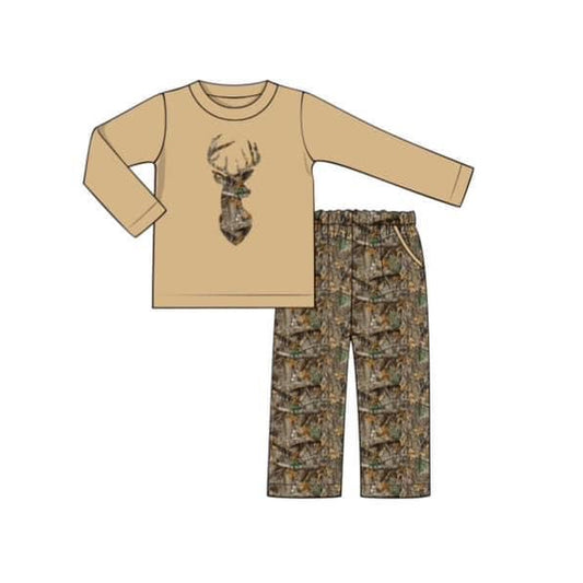 No moq BLP0615  Pre-order Size 3-6m to 7-8t baby boy clothes long sleeve top with trousers kids autumn set