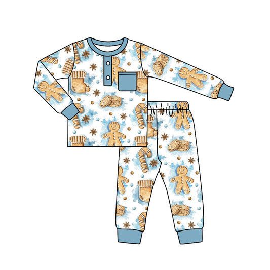 No moq BLP0619  Pre-order Size 3-6m to 7-8t baby boy clothes long sleeve top with trousers kids autumn set