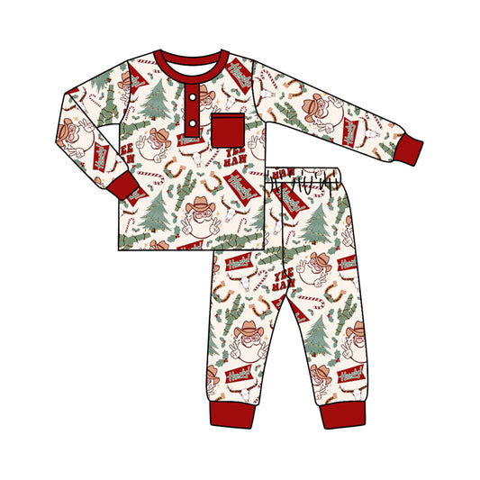 No moq BLP0620 Pre-order Size 3-6m to 7-8t baby boy clothes long sleeve top with trousers kids autumn set