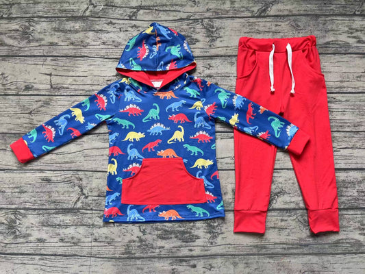 No moq BLP0637 Pre-order Size 3-6m to 7-8t baby boy clothes long sleeve top with trousers kids autumn set