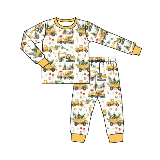 No moq BLP0649 Pre-order Size 3-6m to 7-8t baby boy clothes long sleeve top with trousers kids autumn set