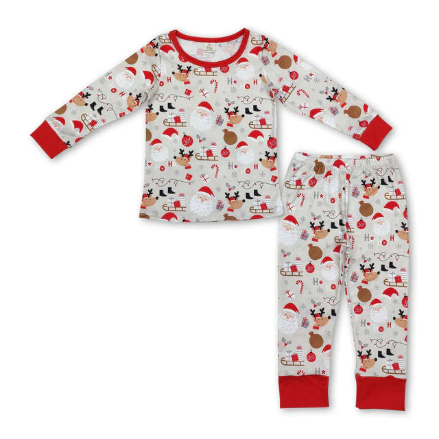 RTS Sibling Baby Kids Christmas  Top Pant Pajamas Clothes Sets
