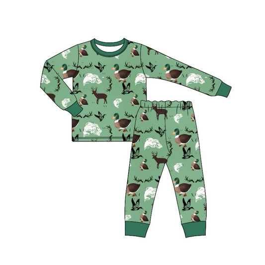 No moq BLP0668 Pre-order Size 3-6m to 7-8t baby boy clothes long sleeve top with trousers kids autumn set