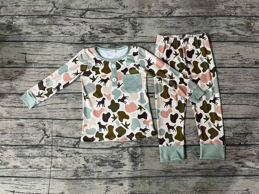 No moq BLP0669 Pre-order Size 3-6m to 7-8t baby boy clothes long sleeve top with trousers kids autumn set