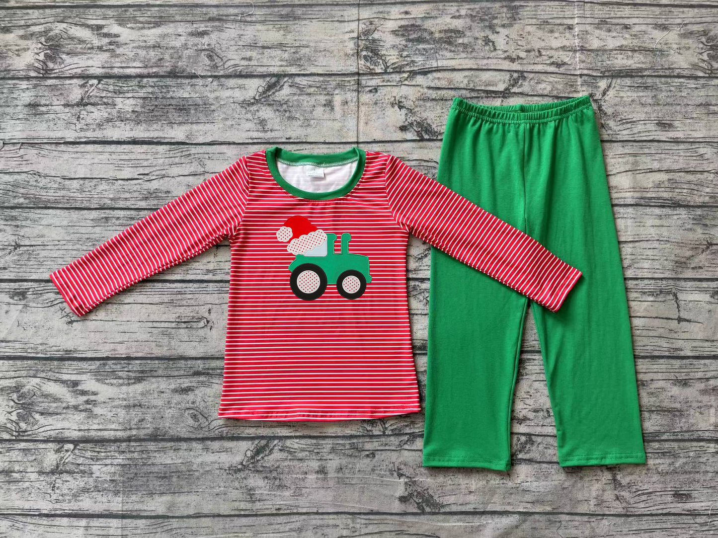 No moq BLP0679  Pre-order Size 3-6m to 7-8t baby boy clothes embroidery long sleeve top with trousers kids autumn set