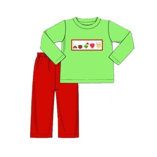 No moq BLP0691 Pre-order Size 3-6m to 7-8t baby boy clothes long sleeve top with trousers kids autumn set