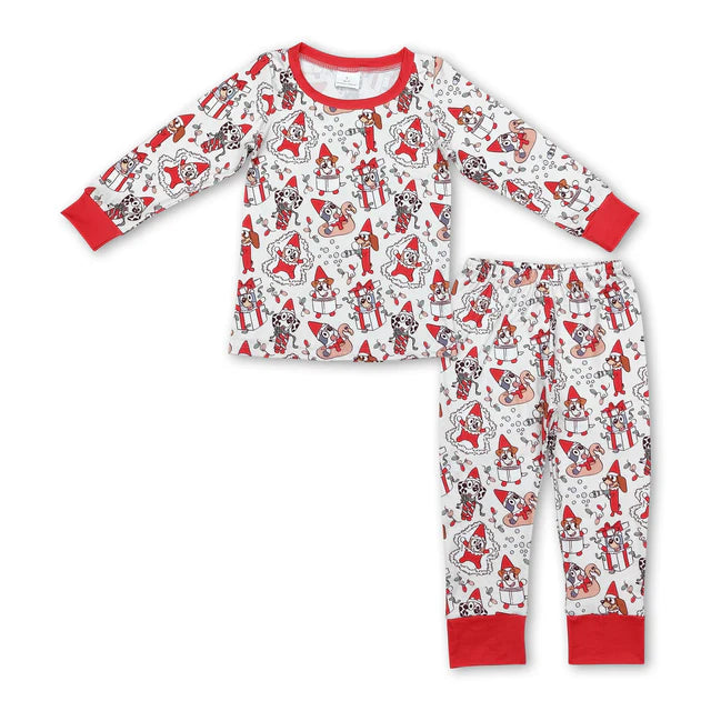 RTS Sibling Baby Boys Christmas Top Pants Pajamas Clothes Sets