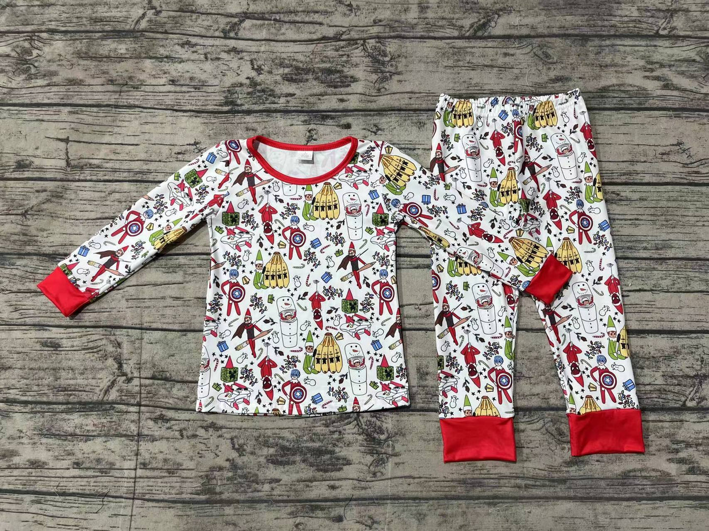 No moq BLP0722 Pre-order Size 3-6m to 7-8t baby boy clothes long sleeve top with trousers kids autumn set