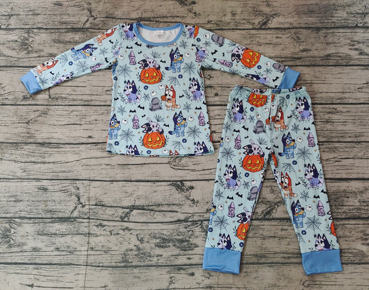 No moq BLP0726 Pre-order Size 3-6m to 7-8t baby boy clothes long sleeve top with trousers kids autumn set