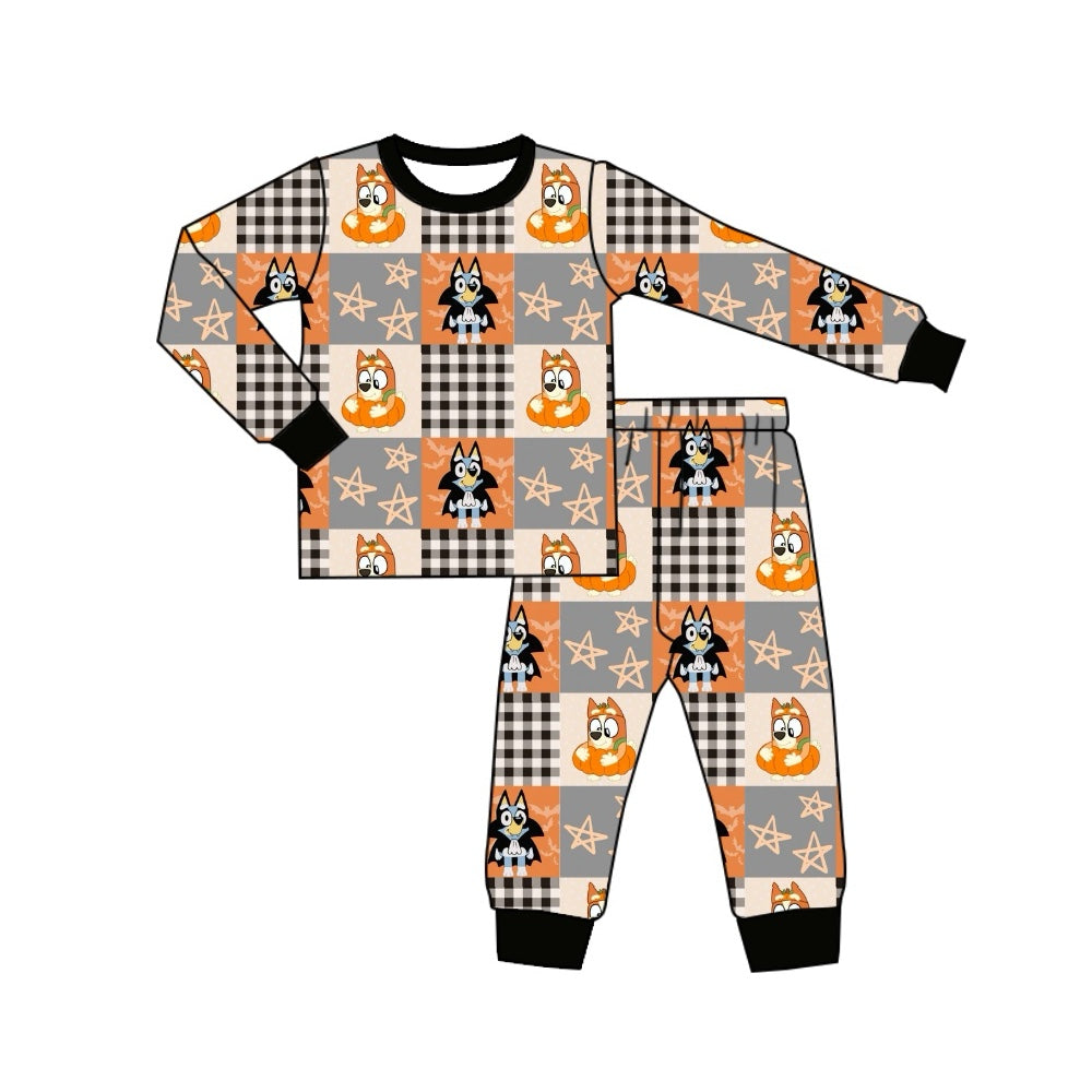 No moq BLP0728 Pre-order Size 3-6m to 7-8t baby boy clothes long sleeve top with trousers kids autumn set