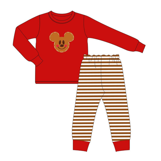 No moq BLP0733  Pre-order Size 3-6m to 7-8t baby boy clothes long sleeve top with trousers kids autumn set