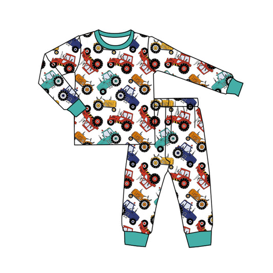 No moq BLP0735 Pre-order Size 3-6m to 7-8t baby boy clothes long sleeve top with trousers kids autumn set