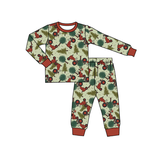 No moq BLP0744 Pre-order Size 3-6m to 7-8t baby boy clothes  long sleeve top with trousers kids autumn set