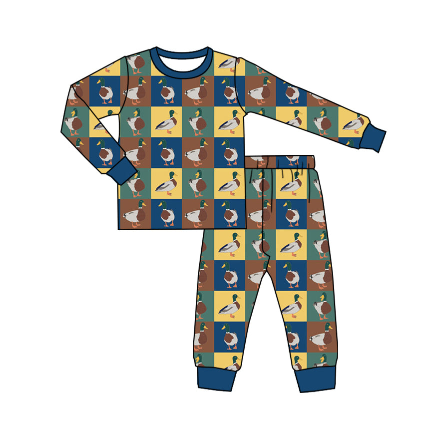 No moq BLP0748 Pre-order Size 3-6m to 7-8t baby boy clothes long sleeve top with trousers kids autumn set