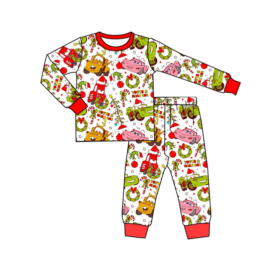 No moq BLP0769 Pre-order Size 3-6m to 7-8t baby boy clothes long sleeve top with trousers kids autumn set