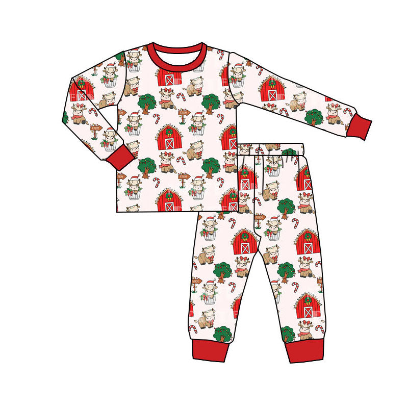 No moq BLP0784  Pre-order Size 3-6m to 7-8t baby boy clothes long sleeve top with trousers kids autumn set