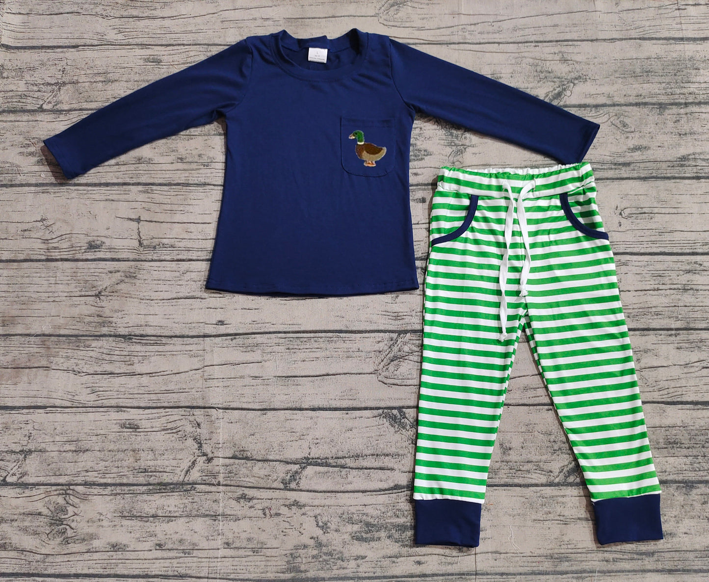 No moq  BLP0795  Pre-order Size 3-6m to 7-8t baby boy clothes embroidery long sleeve top with trousers kids autumn set