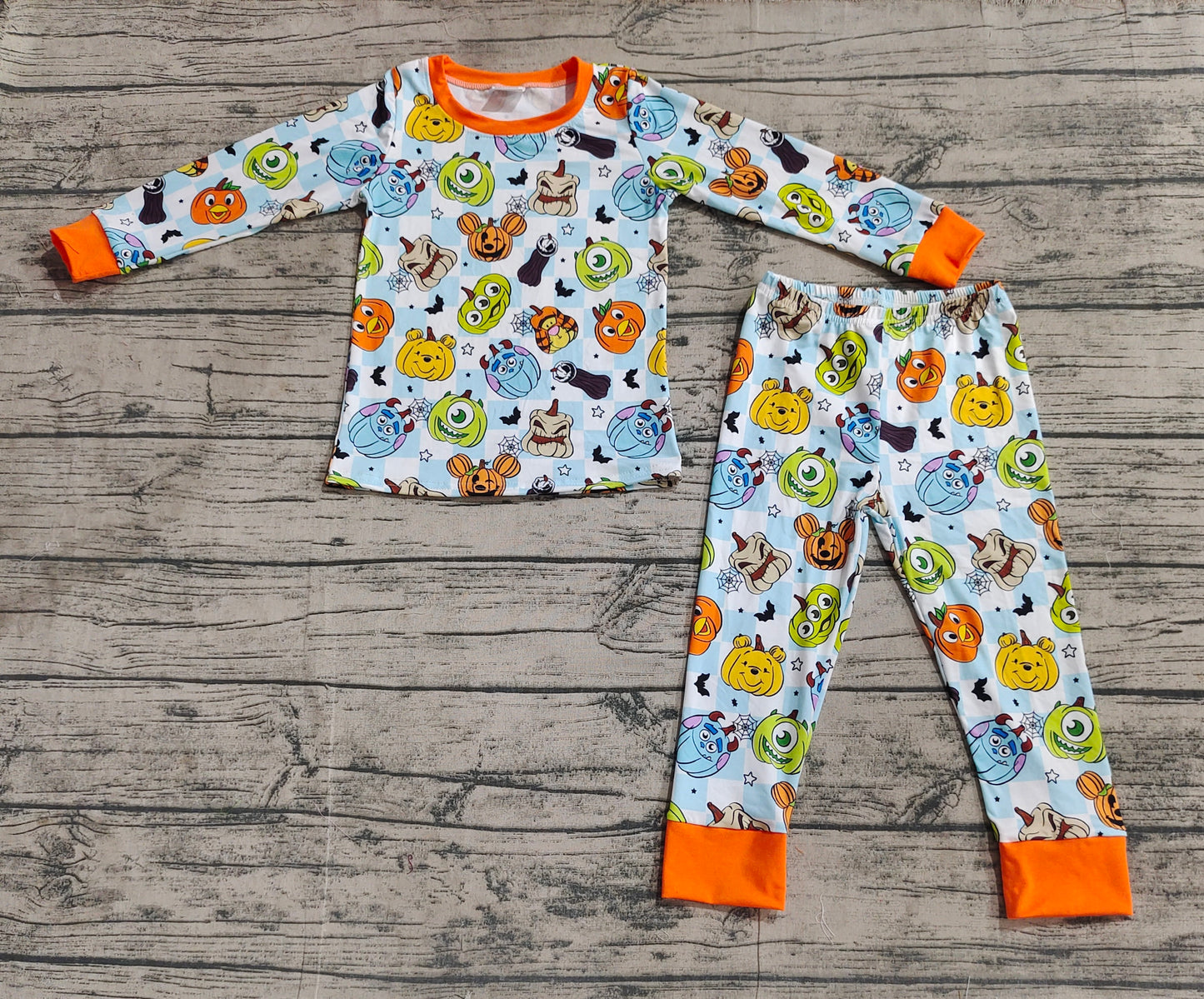 No moq BLP0809 Pre-order Size 3-6m to 7-8t baby boy clothes long sleeve top with trousers kids autumn set