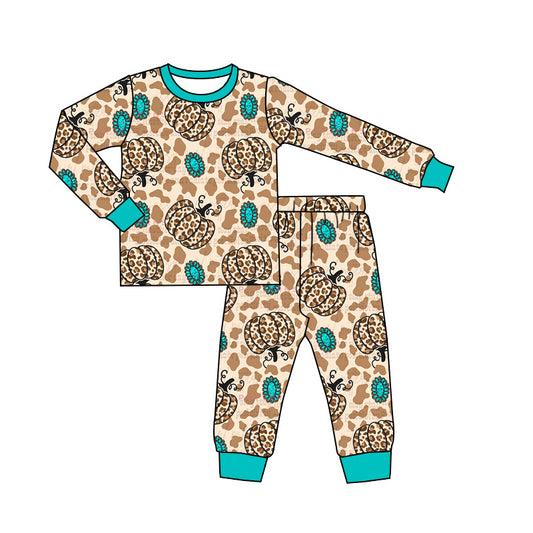 No moq BLP0824 Pre-order Size 3-6m to 14-16t baby boy clothes long sleeve top with trousers kids autumn set