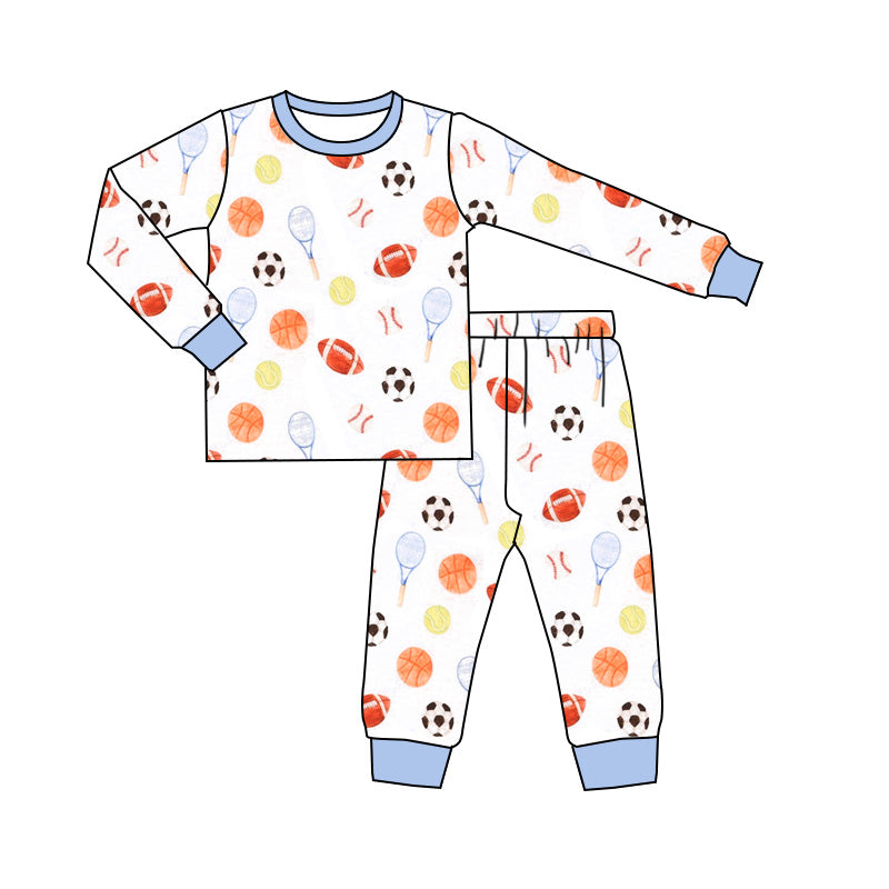 No moq BLP0832 Pre-order Size 3-6m to 14-16t baby boy clothes long sleeve top with trousers kids autumn set