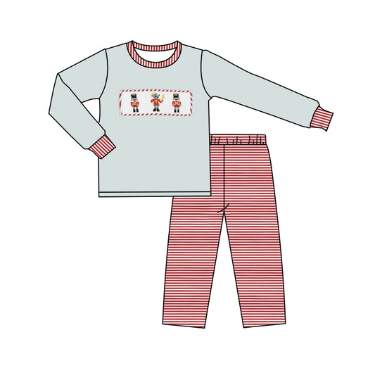 No moq BLP0834 Pre-order Size 3-6m to 14-16t baby boy clothes long sleeve top with trousers kids autumn set