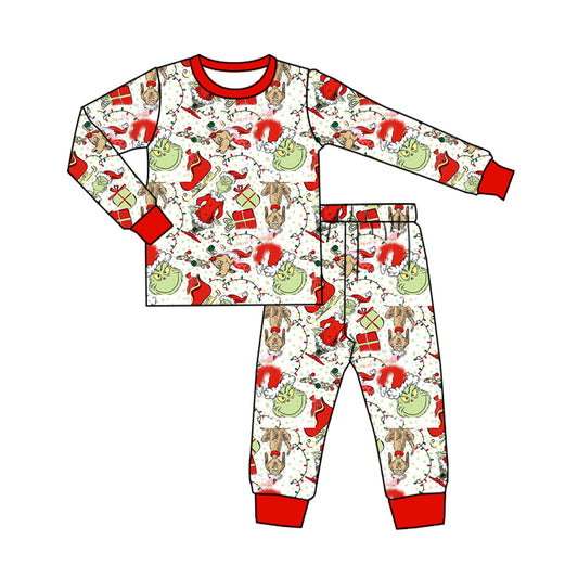 No moq BLP0838 Pre-order Size 3-6m to 14-16t baby boy clothes long sleeve top with trousers kids autumn set