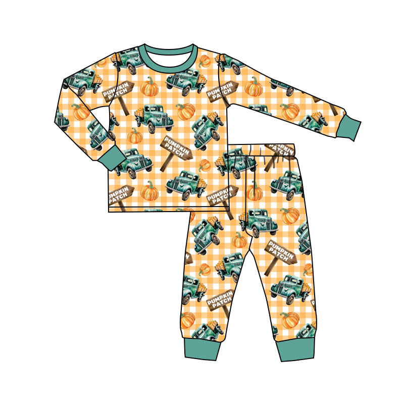 No moq BLP0843 Pre-order Size 3-6m to 14-16t baby boy clothes long sleeve top with trousers kids autumn set