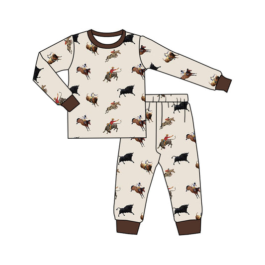 No moq BLP0844  Pre-order Size 3-6m to 14-16t baby boy clothes long sleeve top with trousers kids autumn set