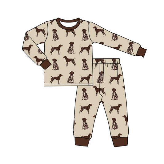 No moq BLP0848  Pre-order Size 3-6m to 14-16t baby boy clothes long sleeve top with trousers kids autumn set