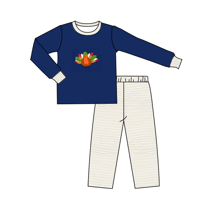 No moq  BLP0855  Pre-order Size 3-6m to 14-16t baby boy clothes long sleeve top with trousers kids autumn set