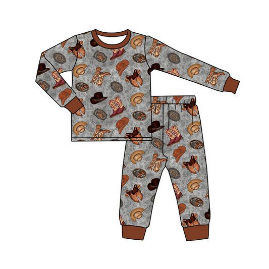 No moq  BLP0877 Pre-order Size 3-6m to 14-16t baby boy clothes long sleeve top with trousers kids autumn set