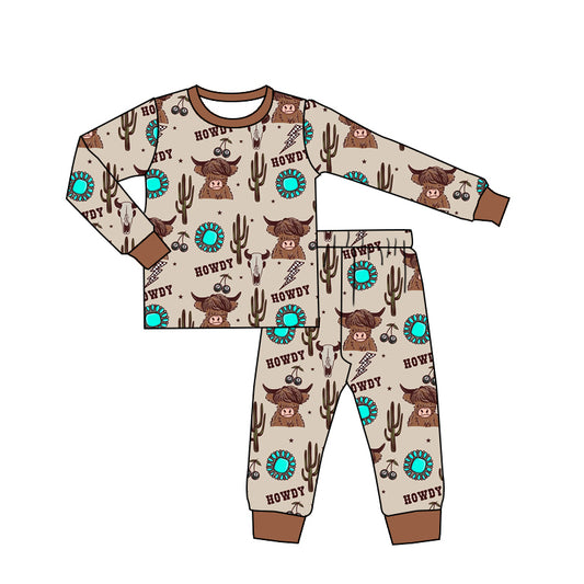 No moq BLP0885  Pre-order Size 3-6m to 14-16t baby boy clothes long sleeve top with trousers kids autumn set