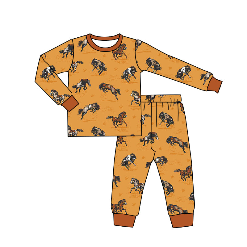 No moq BLP0899 Pre-order Size 3-6m to 14-16t baby boy clothes long sleeve top with trousers kids autumn set