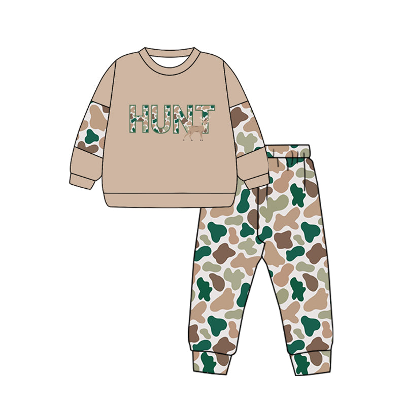 No moq BLP0906 Pre-order Size 3-6m to 14-16t baby boy clothes long sleeve top with trousers kids autumn set