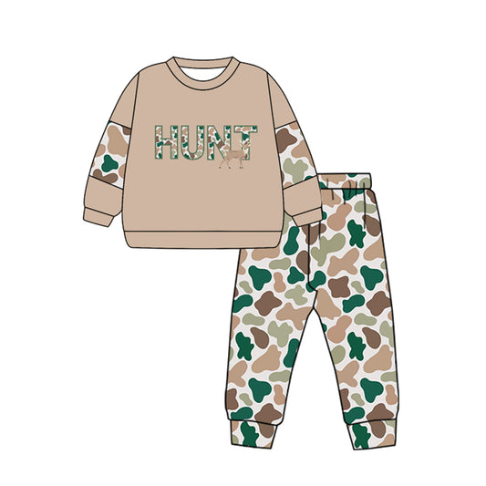 No moq BLP0906 Pre-order Size 3-6m to 14-16t baby boy clothes long sleeve top with trousers kids autumn set