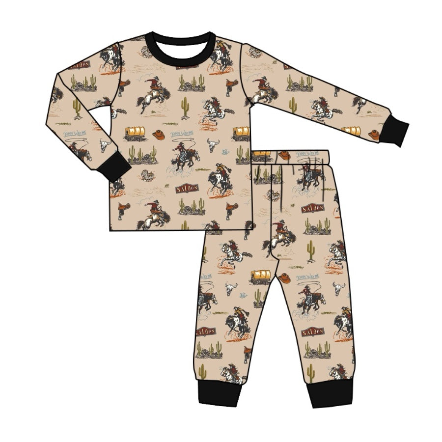 No moq BLP0916  Pre-order Size 3-6m to 14-16t baby boy clothes long sleeve top with trousers kids autumn set