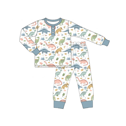 No moq BLP0941  Pre-order Size 3-6m to 14-16t baby boy clothes long sleeve top with trousers kids autumn set