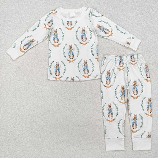 RTS BLP1029 Baby Boys Easter Rabbits Shirt Pants Pajamas