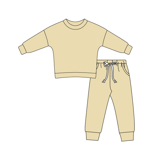 BLP1052 Baby Boys Khaki Shirt Pants Sports Clothes Sets Preorder