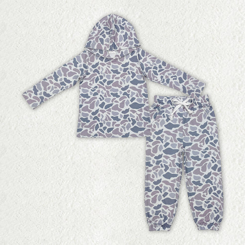 9.24 RTS Sibling Baby Boys Camouflage Hooded Top Jogger Pants Outfits Clothes Sets